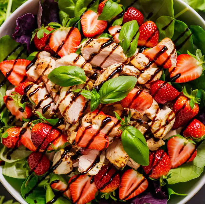 Discover the delightful Strawberry Basil Chicken Salad, a refreshing fusion of sweet strawberries, aromatic basil, and juicy chicken. Perfect for health enthusiasts and foodies, this salad combines nutritious ingredients like mixed greens, goat cheese, and a tangy homemade balsamic vinaigrette. Ideal for both lunch and dinner, this easy-to-follow recipe ensures a balanced and flavorful meal. Explore this guide to learn how to prepare, assemble, and enjoy this nutritious and versatile salad.